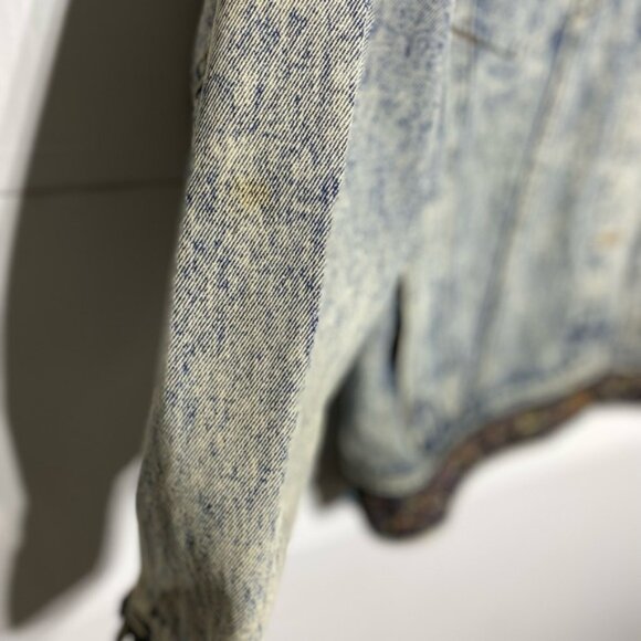 International Stefano, sportswear jean jacket size large acid wash blue - Picture 5 of 5